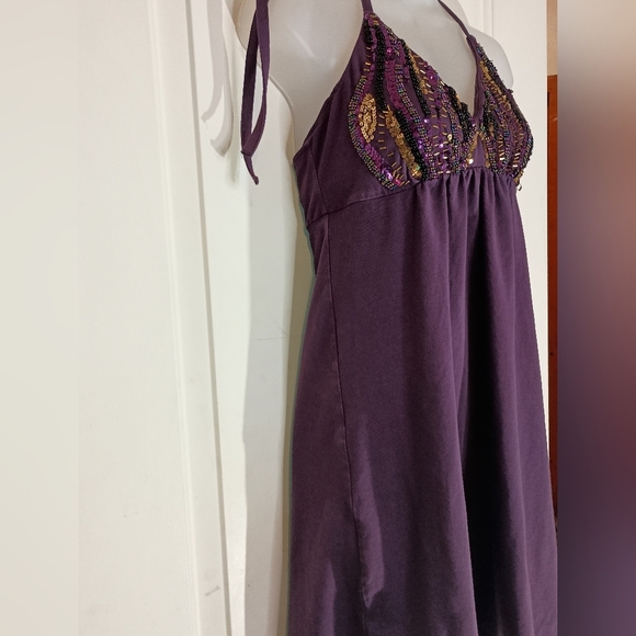 Elegant‎ VICTORIA SECRET Barbiecore Sequined Halter Dress (#1,130) - Picture 6 of 7